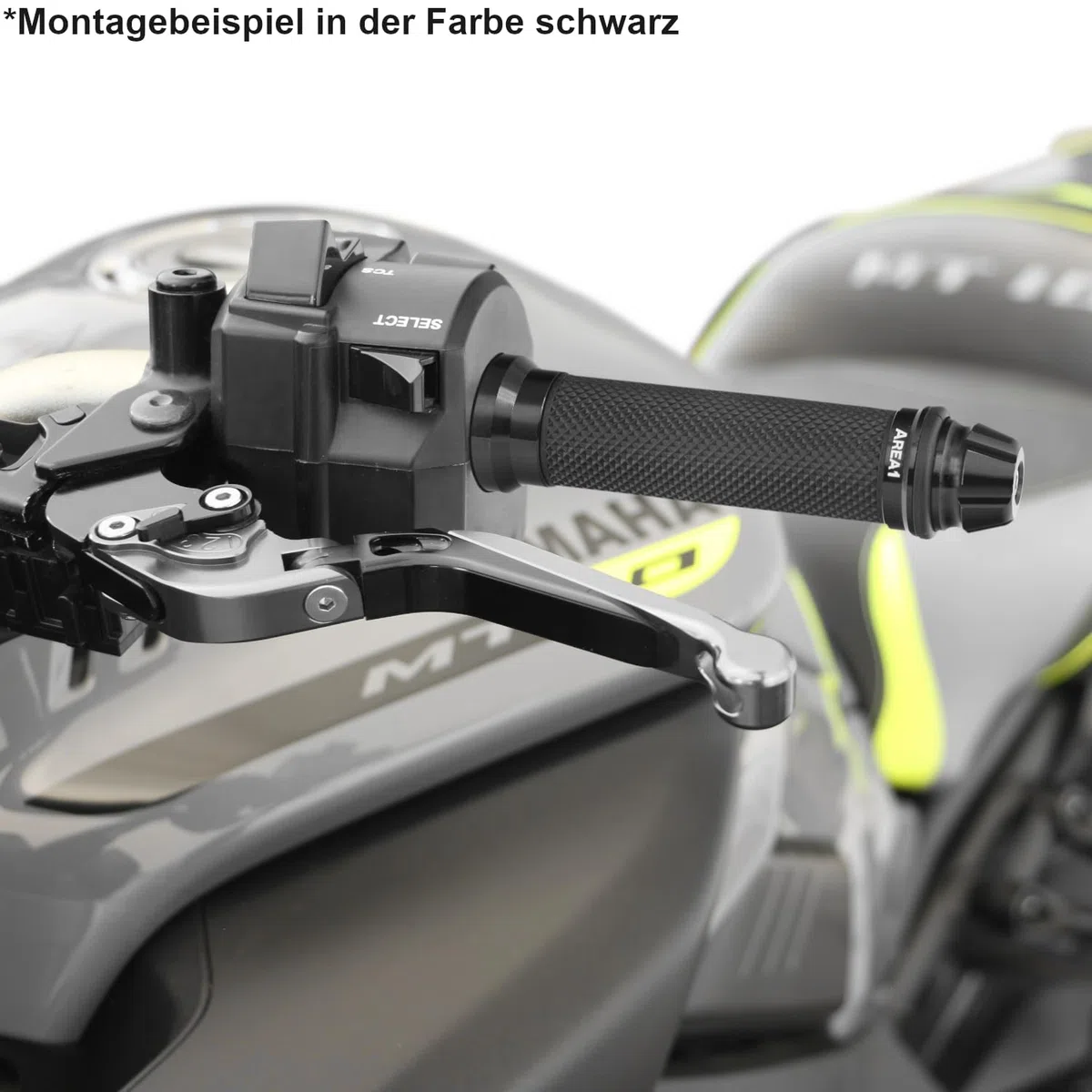 Area1 Manopole per manubrio compatibili con Kymco People 50 125 250 300 S New People S125i (Dome/Grigio)
