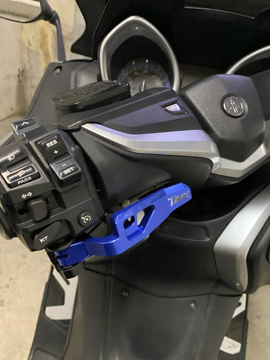 Leva del freno a mano e del freno di stazionamento in lega di alluminio per moto per YAMAHA TMAX 500 TMAX 530 XP500 XP530 TMAX 560 XMAX400 accessori (oro)