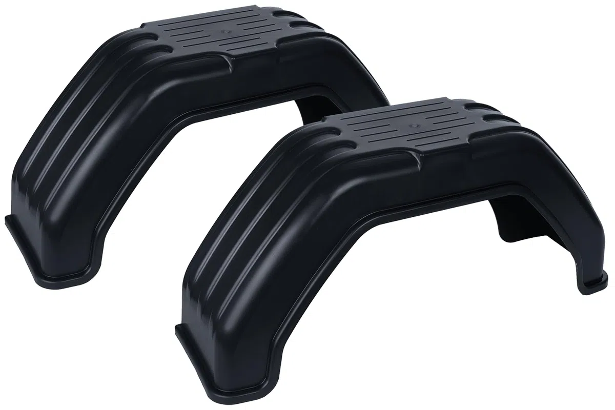 SIEROSŁAWSKI GROUP Set di due parafanghi da 13 a 14 pollici in PVC per rimorchio auto 710 x 200 mm passaruota piatti per un'eccellente protezione contro fango e sassi