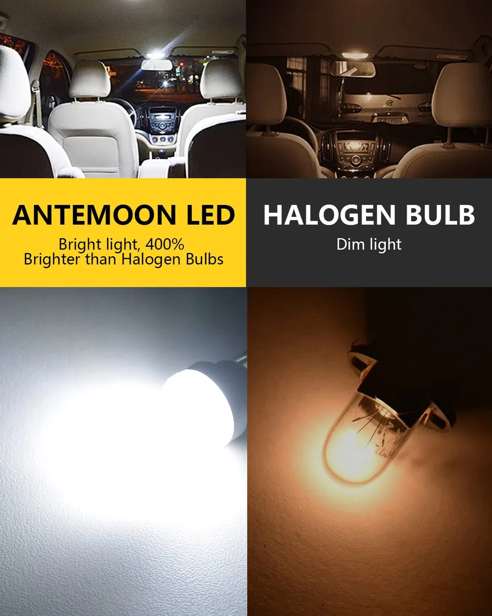 T10 W5W LED Lampadine Canbus Sensa Errore 12V 6000K Bianco 501 194 168 2825 Luce Targa Super Luminoso Auto Lampada per Luce di Posizione, Interior Segnale, Cupola, Cruscotto, 4 Pezzi