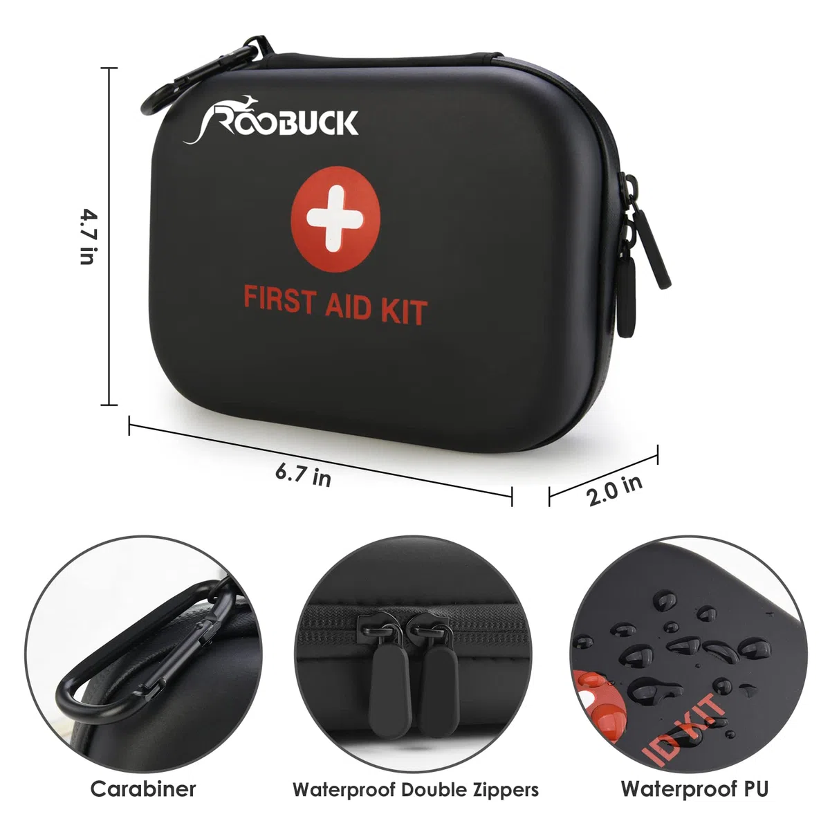 First Aid Kit, Premium Waterproof Compact Trauma Medical Kits for Any Emergencies, Ideal for Home, Office, Car, Travel, Outdoor, Camping, Hiking, Boating (Yellow)