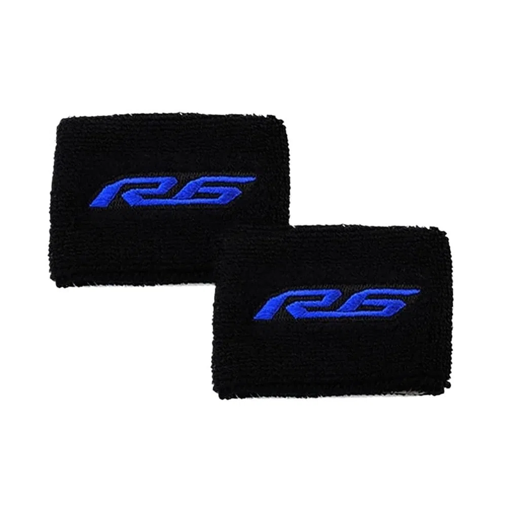Protezione Liquido Freni Motocicli Per Ya&maha R6 YZF-R6 YZF R6S YZFR6 Moto Serbatoio Freno Anteriore Calzino Fluido Coperchio Serbatoio Dell'olio Calzino Maniche Portachiavi Portachiavi