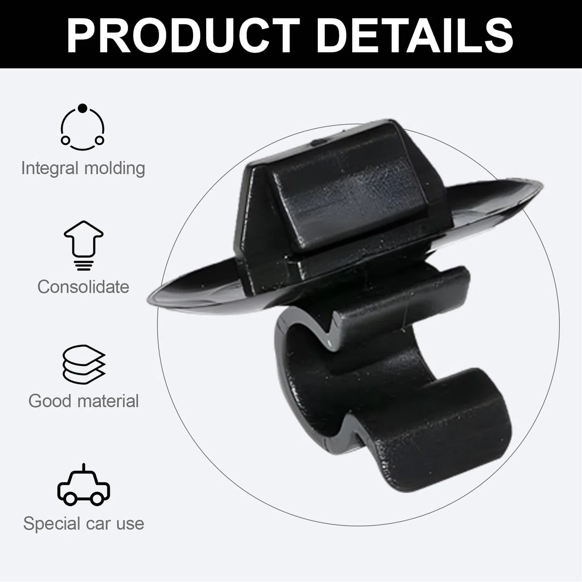 10 Pezzi Supporto per Asta per Cofano, 792834-7928.34, Supporti di Fissaggio in Plastica per Cofano Compatibile con C2 C3 C4 C5 106 206 306 3008 407 B9