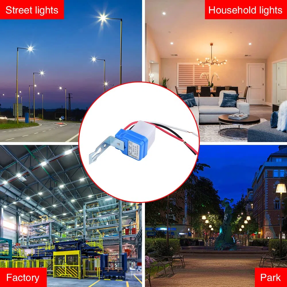 BORDSTRACT 12V Interruttore Crepuscolare, Sensore Accensione Luce Stradale Controllo Accensione/Spegnimento per Esterni Lampade a LED