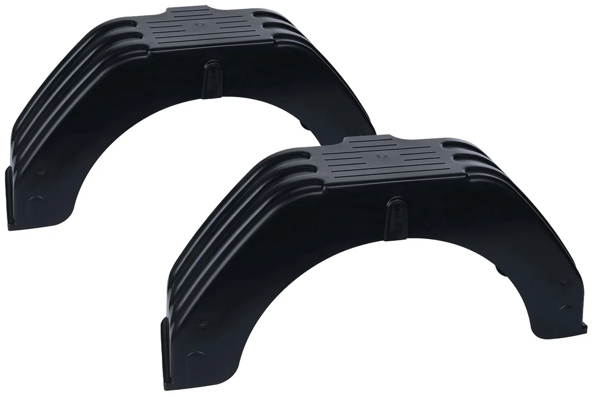 SIEROSŁAWSKI GROUP Set di due parafanghi da 13 a 14 pollici in PVC per rimorchio auto 710 x 200 mm passaruota piatti per un'eccellente protezione contro fango e sassi