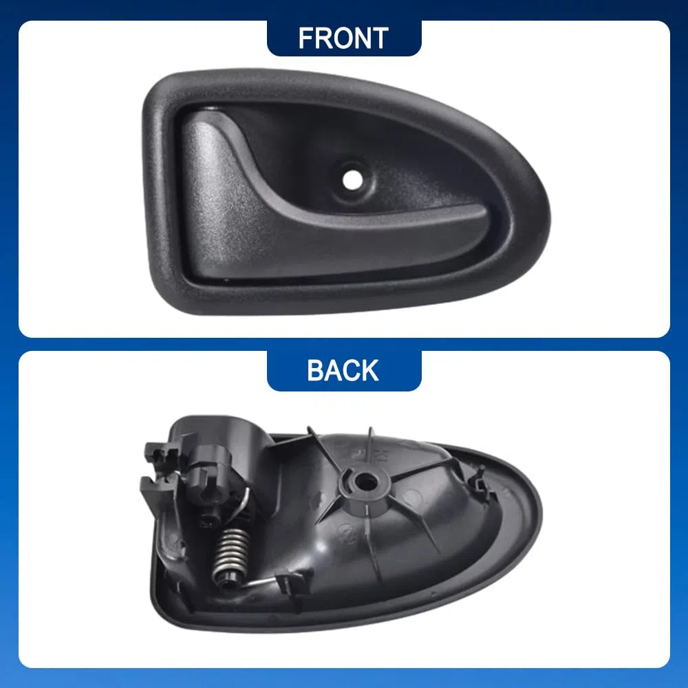 Maniglia per portiera auto, maniglie per porte interne, maniglia per serratura compatibile con Opel Vivaro 2001-2014 compatibile con Renault, nera anteriore sinistra