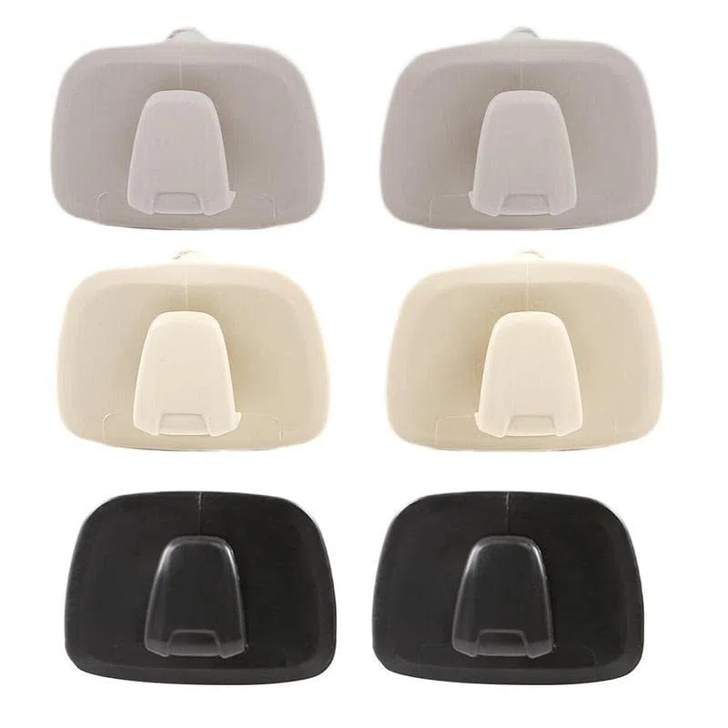 Ganci Appendiabiti Fila Posteriore Nero – Ricambio Coppia (2 pz) per Volvo XC40 XC60 (2018-2020) XC90 V90 S90 (2016-2020) – Gancio Bagagliaio/Schienale Sede