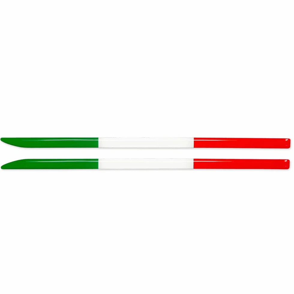 Stripes Strisce Adesive 3D Tricolore Italia Sagomate per Specchietti Alfa Stelvio