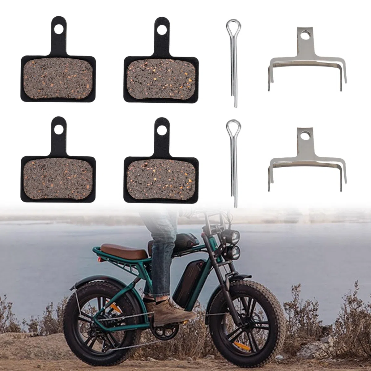 Pastiglie freno E-bike 2 pezzi per Engwe, pastiglie disco anteriori posteriori per Engwe M20 EBike