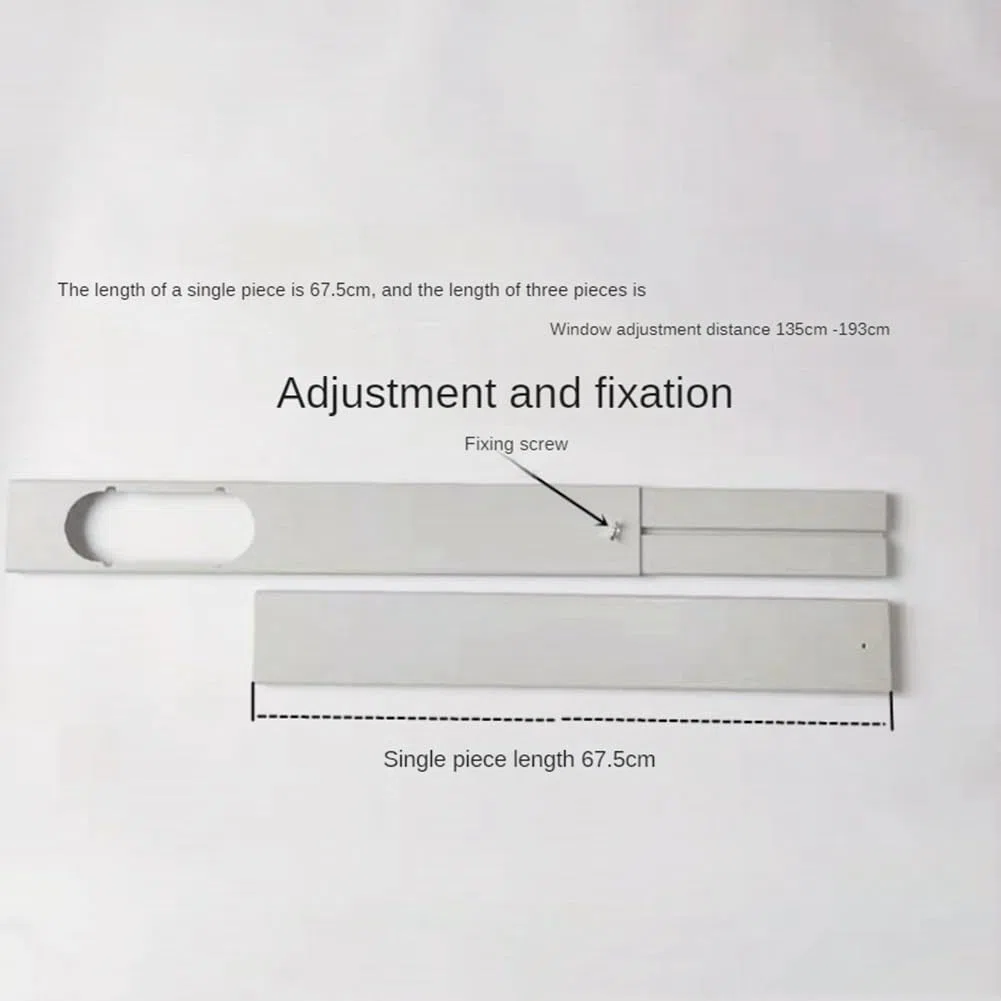 3 pezzi kit regolabile portatile per finestra per accessori del condizionatore d'aria, attacco per finestra del condizionatore d'aria - 55 cm