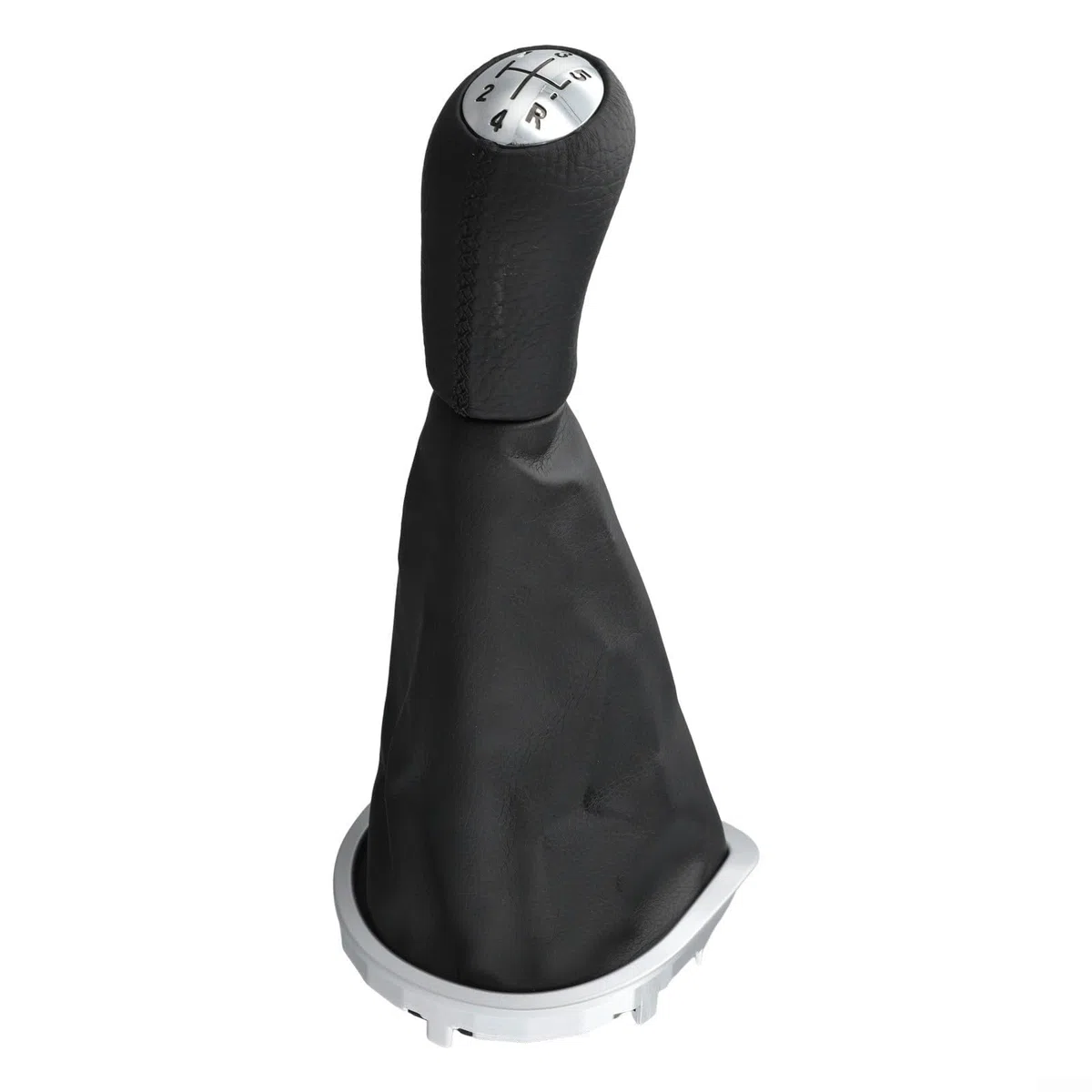 Per Renault Per Clio 3 Pomello Del Cambio Manuale Per Clio III, 8200079112 Parte Di Ricambio, Pelle Avvolto Pomello Del Cambio, Ingranaggio In Plastica Nera, 2005 2006 2007