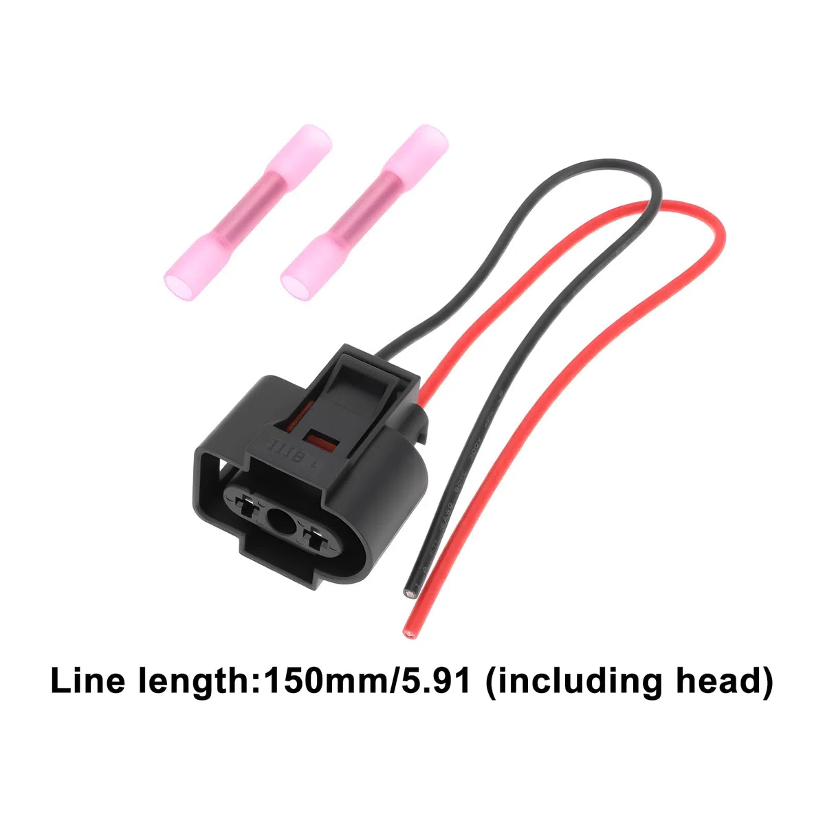1 spina a 2 pin per sensore liquido lavacristalli 1J0973202 6Q0121407 compatibile con VW Z112 compatibile con Golf 15 cm