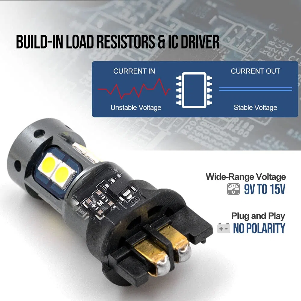 Lampadina LED DRL per luci di posizione PW16W PW24W PWY24W LED Daytime Running Lampadina per V.olks Golf MK7 Berlina Estate Golf Sportsvan CC T-iguan MK2 A-udi Q2 Skoda Yeti