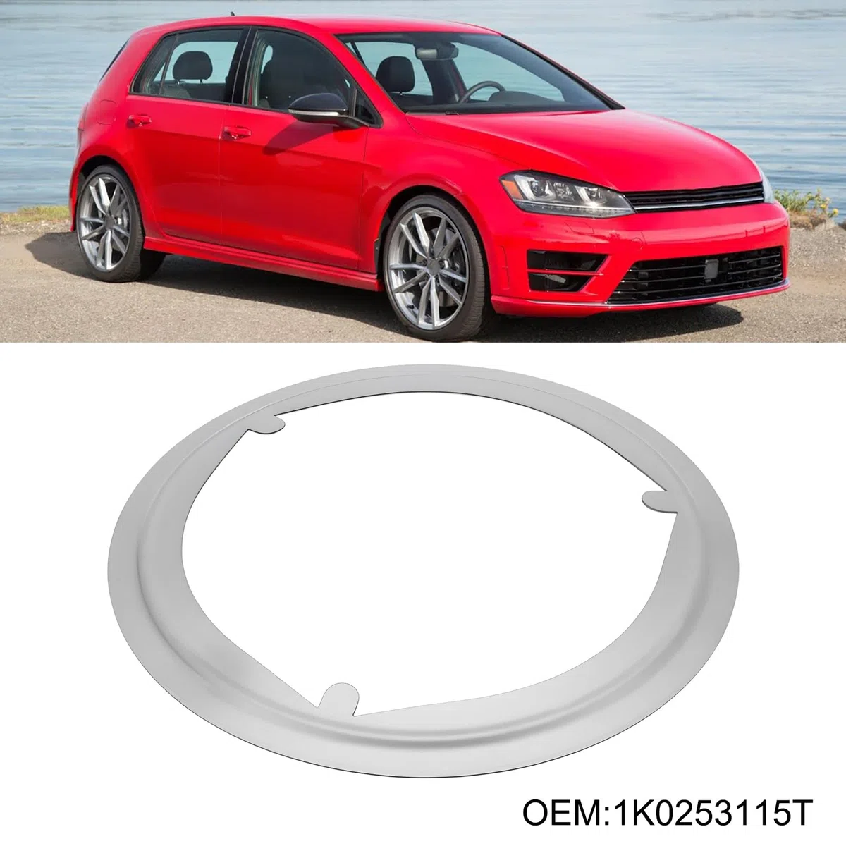 Guarnizione di Unione DPF per Tubo di Scarico, 2 Pezzi, 1K0253115T Compatibile con Audi Compatibile con VW