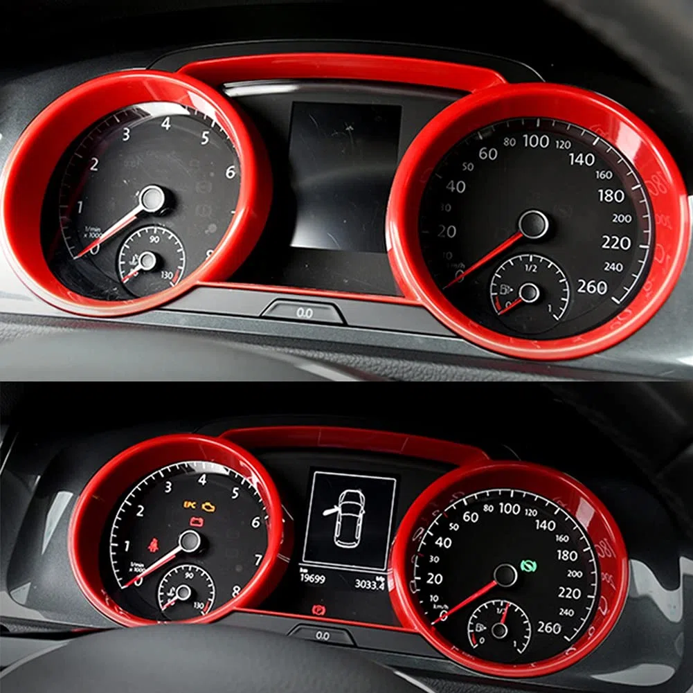 Auto Interno Cruscotto Tachimetro Telaio Copertura Pannello Per-Golf 7 7.5 MK7 2015-2019 Accessori