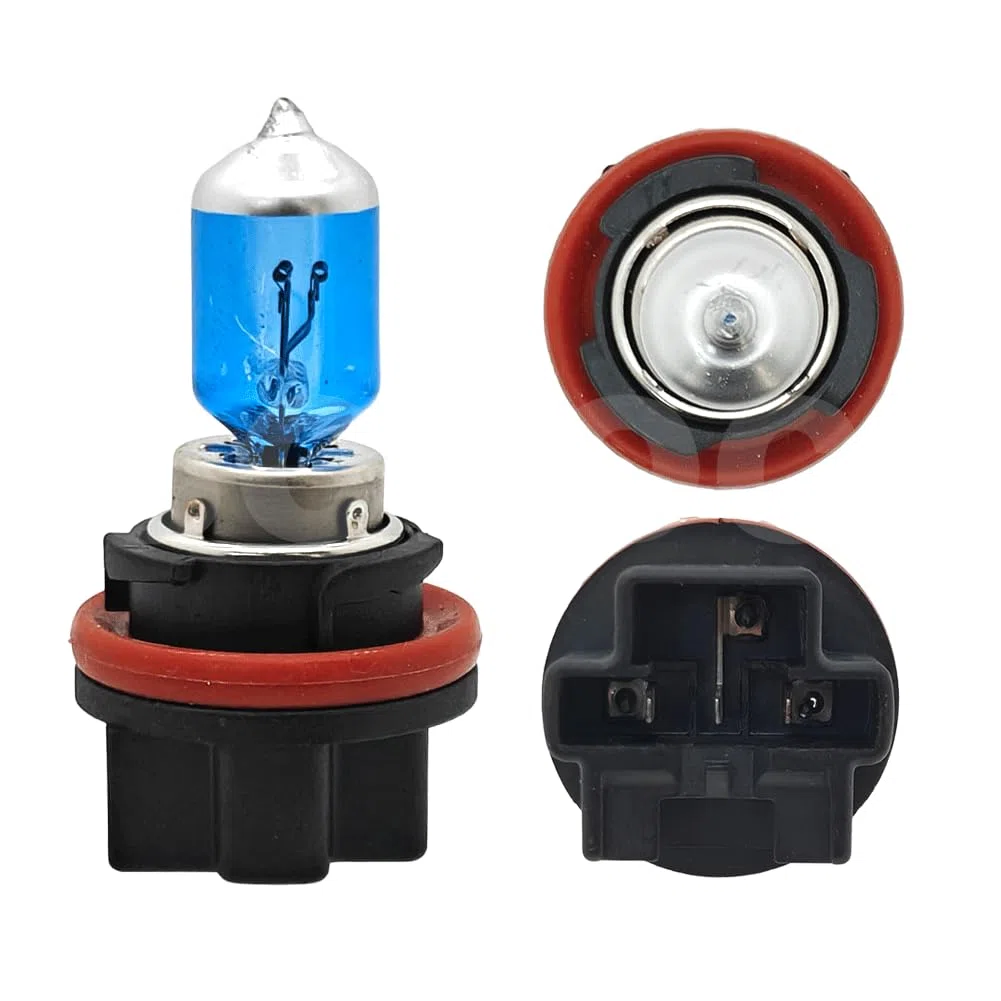 SOFOC HS5 Lampadina Alogena Faro P23T 12V 35/30W 5000K Bianco Doppio Filamento Abbaglianti/Anabbaglianti per Moto Auto Plug & Play 2Pcs