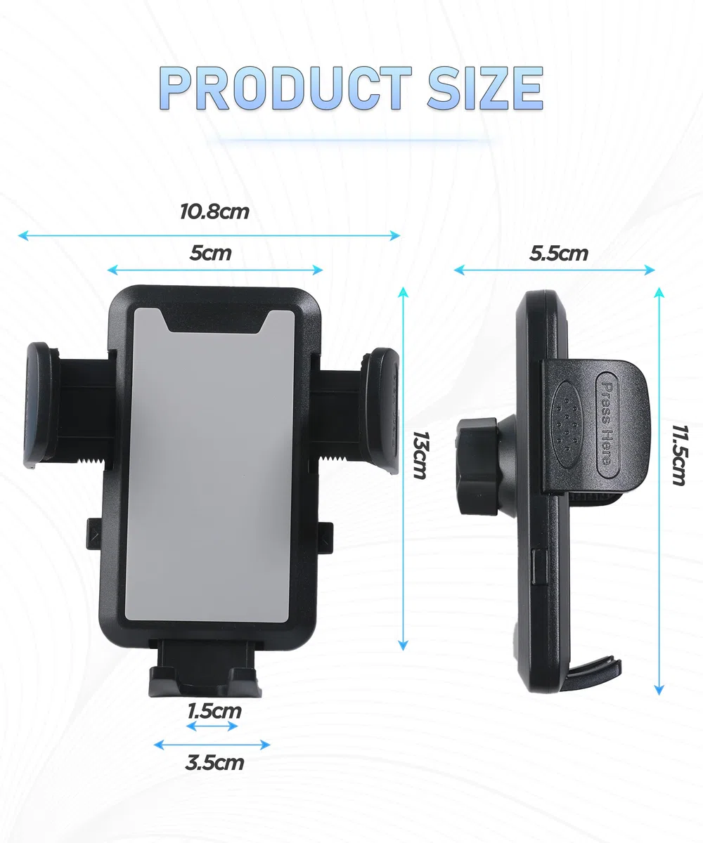 Portacellulare Auto,Porta Cellulare Suto Bocchette Aria,Supporto Telefono Cellulare Bocchetta Aria Auto Ruotabile Di 360 Gradi,Adatto per la Maggior Parte Delle,Camion,SUV (Grigio)