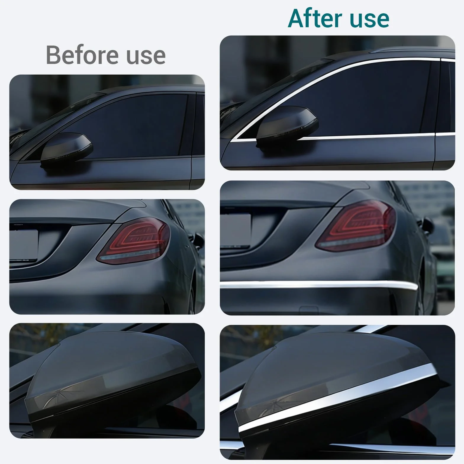 6m di modanature autoadesive, modanatura cromata autoadesiva da 30mm, modanature cromate per auto - per la decorazione esterna della carrozzeria e dei finestrini dell'auto, alla moda - bello e