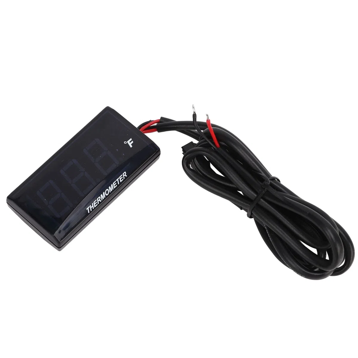 Cocoarm Termometro per Moto con Display Digitale DC12V, Manometro LCD con Sensore M10 e Adattatore per Candela da 14 Mm per il Monitoraggio della Temperatura dell'acqua (BLUE)