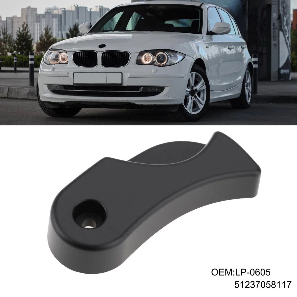 Leva Di Azionamento Della Maniglia Di Rilascio Del Cofano Dell'auto 51237058117 7058117 Compatibile Con BMW 1 E81 E88 X1 E84 3 E90