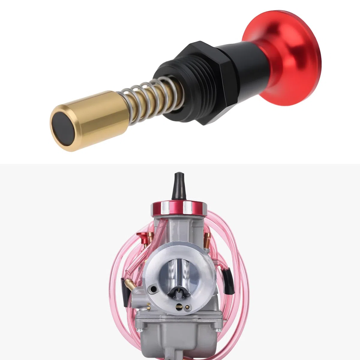 ECSiNG 1 interruttore a leva per carburatore per moto, in alluminio CNC, compatibile con KEIHIN PWK 28 30 32 34 36 38