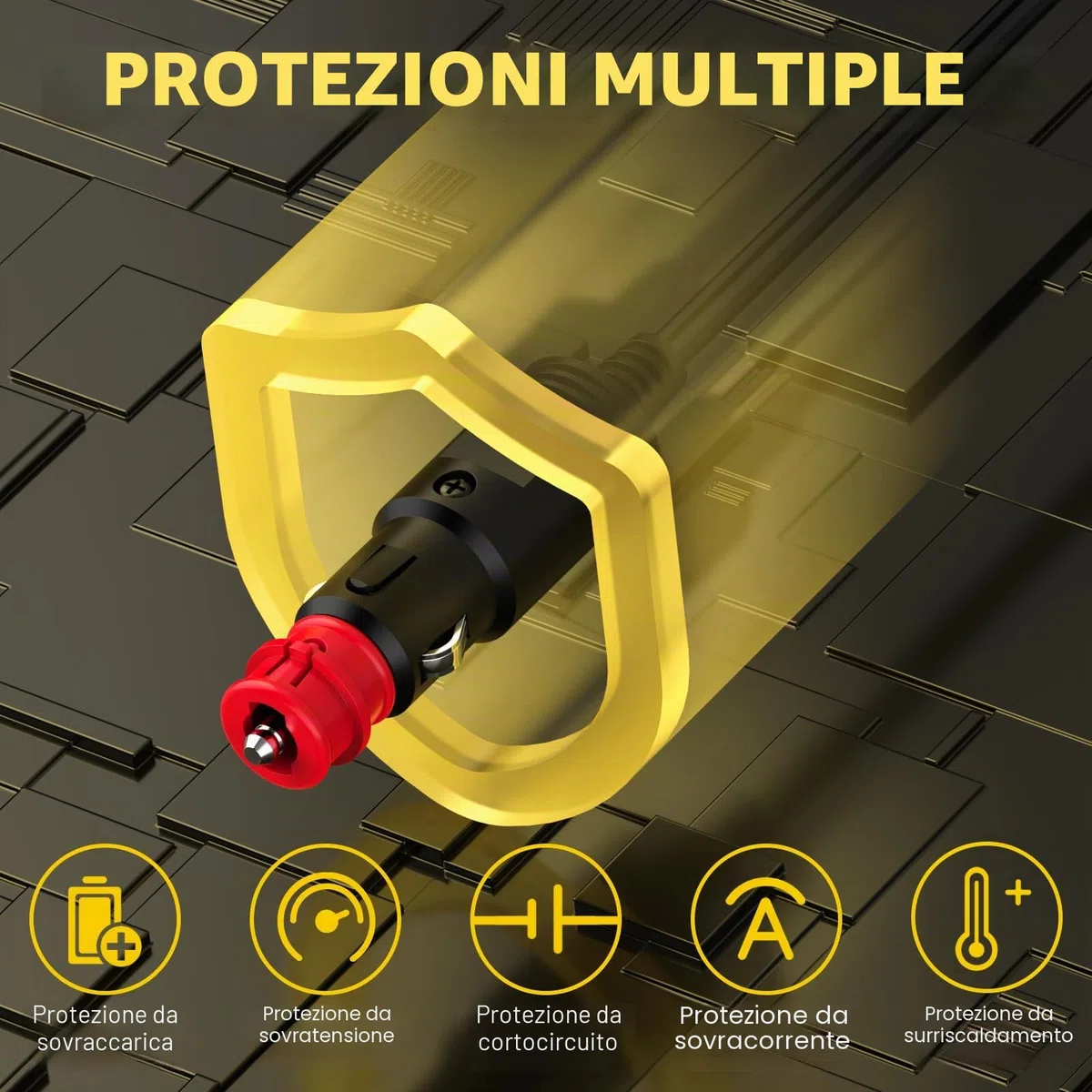 Cavo di Prolunga per Refrigeratore Auto 12V per Compressore Frigorifero per Auto Alpicool, Dometic, Waeco CF CDF, ARB, ICECO, Setpower, 3,5 M 12V Spina Cavo Frigorifero per Auto