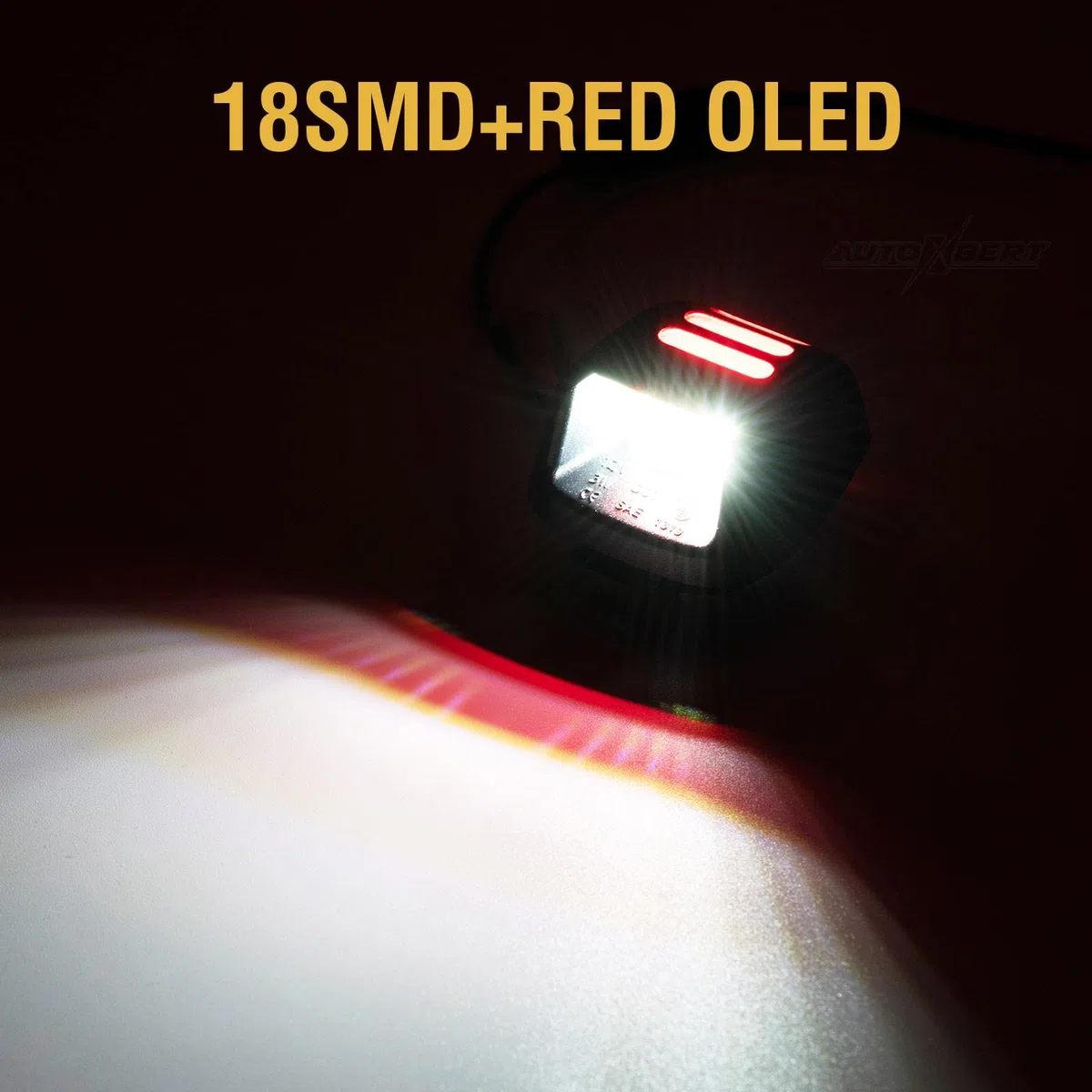 Luce targa a LED per Nissan Navara D40 Frontier 2007-2019 Titan Xterra Armada Suzuki Equatore con tubo neon a LED rosso
