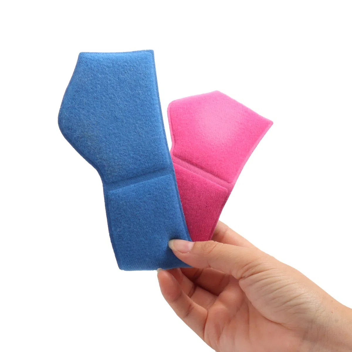 Kit cuscinetti in schiuma per casco con imbottitura interna in spugna sigillata blu-rosa fodera protettiva fodera protettiva set per moto, sport all'aria aperta, bici da equitazione