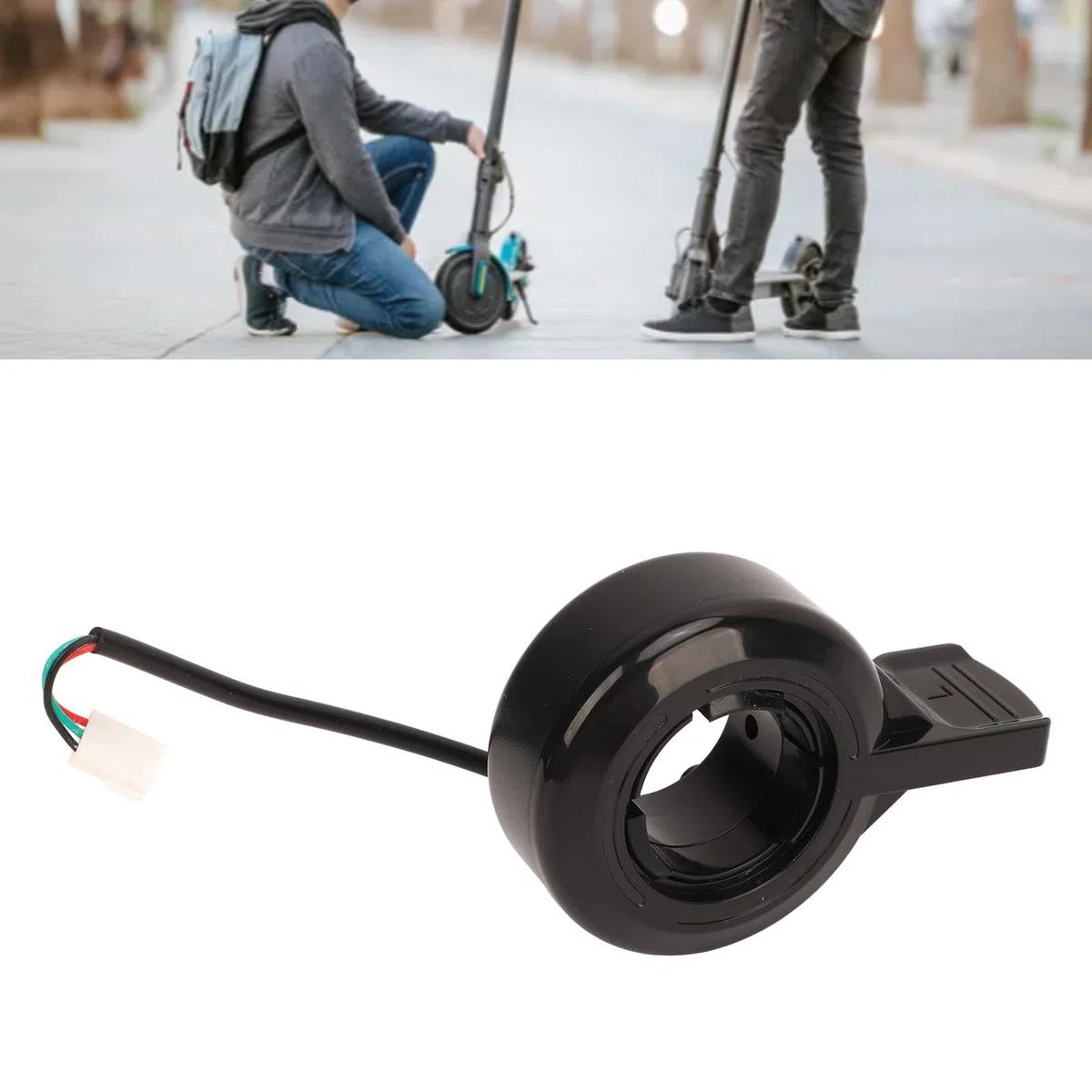 RiToEasysports Freno e Acceleratore per Scooter Elettrico, Sostituzione Dell'Acceleratore Dell'Acceleratore con Acceleratore a Pollice per Scooter Elettrico S1