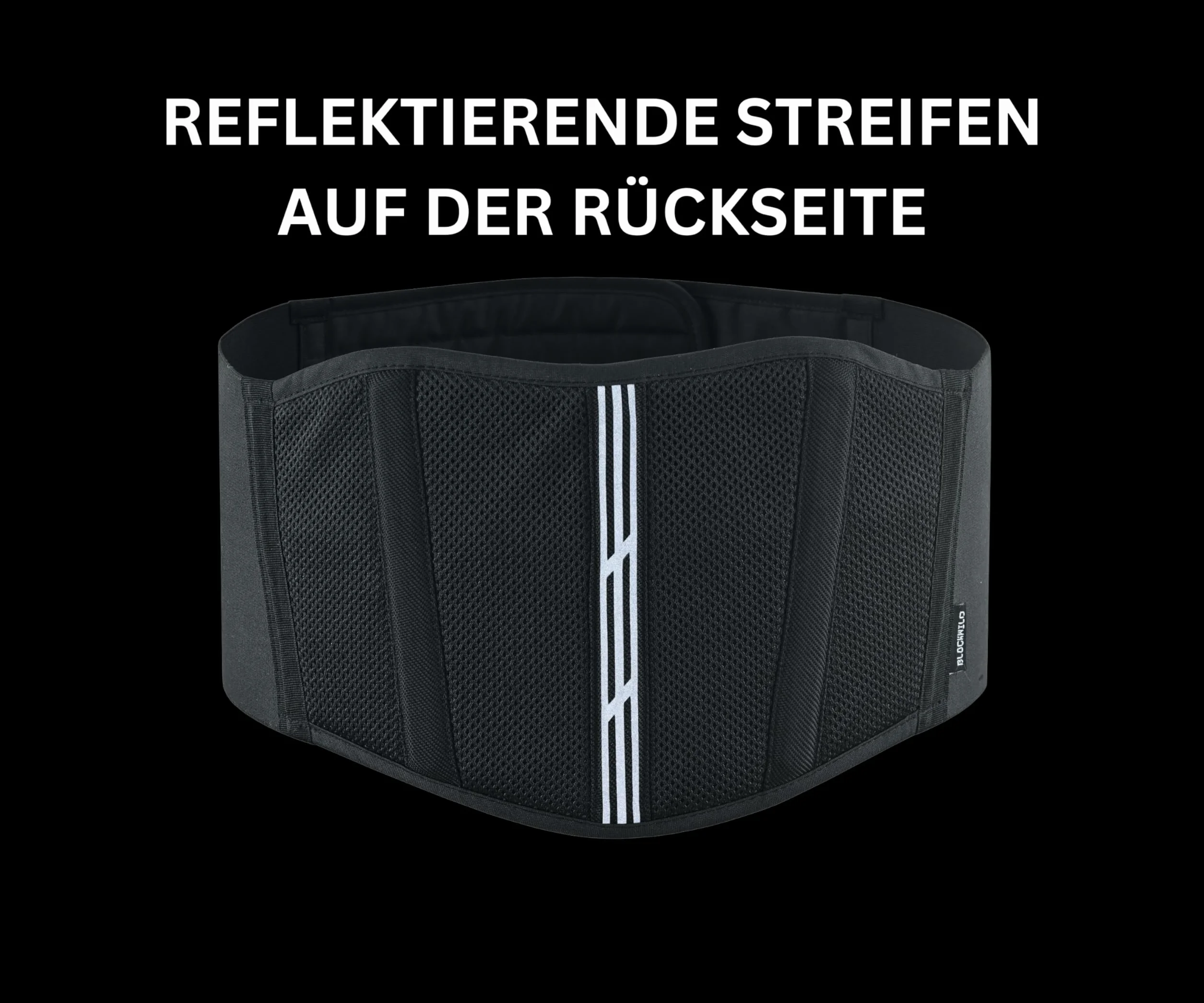 BLACKWILD Cintura renale | Supporto e comfort per sport e attività | Cintura renale moto uomo e donna | Design traspirante per la stabilità della schiena - Ideale per motociclismo, fitness