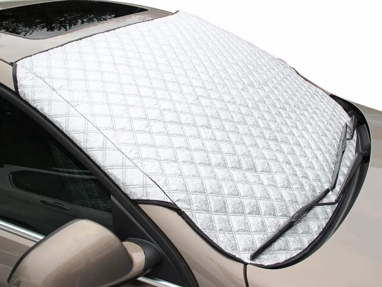 Copertura per Parabrezza per Auto, Paralume in Lamina Resistente per Tutte le Condizioni Atmosferiche,Copri Parabrezza Antighiaccio, Anti UV, Adatto la Maggior Parte dei Veicoli