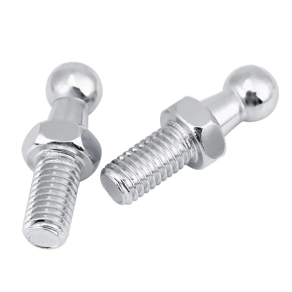 Aramox Bulloni Prigionieri M8 in Acciaio Inox per Gas Struts Testa a Sfera, 2 Pezzi, 2 Piece M8 Stainless Steel Ball Stud Bolts for Gas Struts