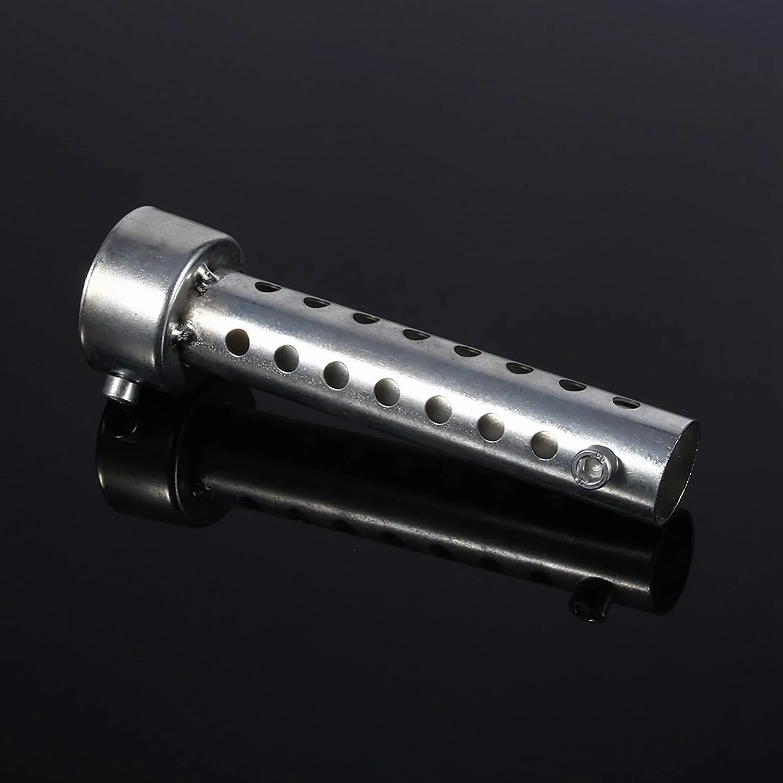 KIMISS Scarico moto universale DB Killer Silenziatore Silenziatore Inserto deflettore (Argento) (42mm)