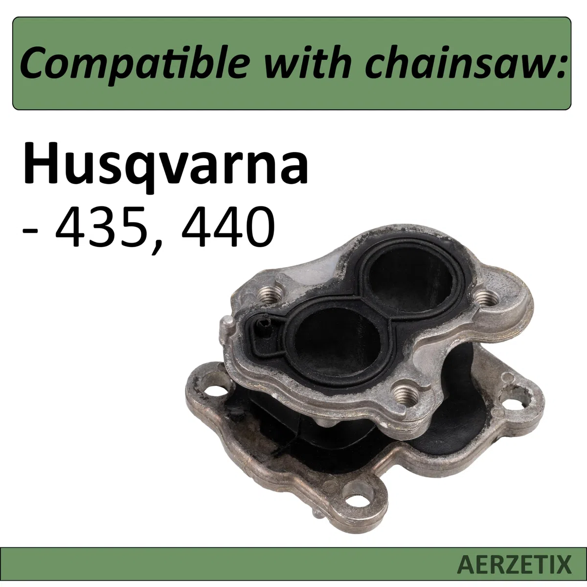 AERZETIX - C73366 - Collettore di aspirazione per motosega - compatibile con Husqvarna 435 , 440