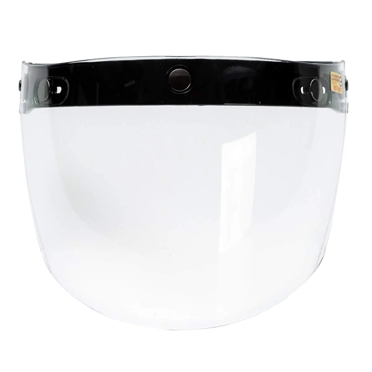 Retro Open Moto Caschi per Antivento Visiera con Visiera Design a 3 Bottoni, Classic, Chiaro