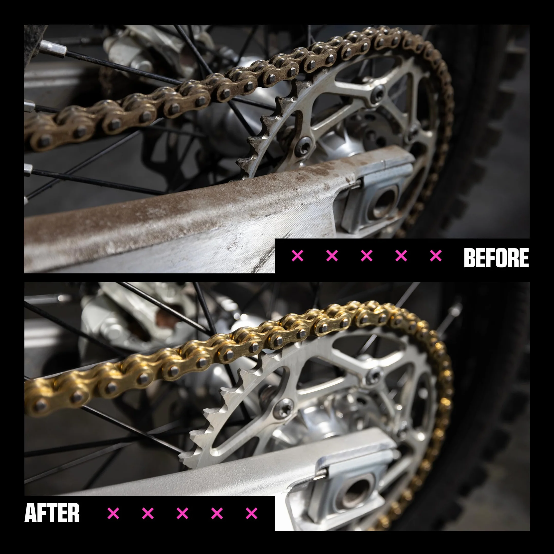 Muc-Off All-Weather Motorcycle Chain Lube, 400 ml - Grasso Catena Moto Spray di Alta Qualità - Lubrificante Catena Moto Formulato per Tutte le Condizioni Atmosferiche