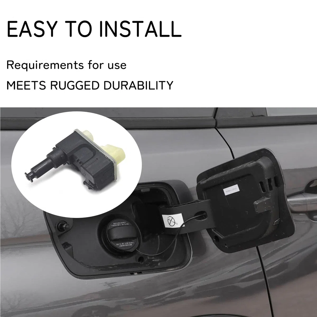 NSFM003 Attuatore di rilascio del motore di blocco dello sportello del carburante compatibile con Juke CAPTUR CLIO ESPACE KANGOO C3 C4 C5 C5 JUMPY DS3 DS4 DS7 DS9 2008 3008 5008 308 408 508