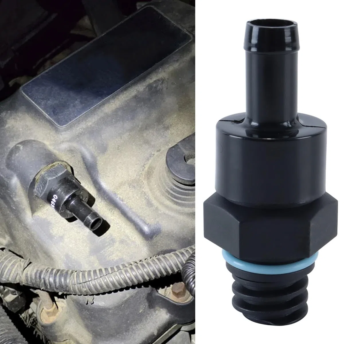 Valvola PCV di sfiato del basamento per Mini Cooper R50 R52 R53 4693369AA, valvola di controllo PCV ad alta precisione e resistente al calore per risparmio energetico dell'auto