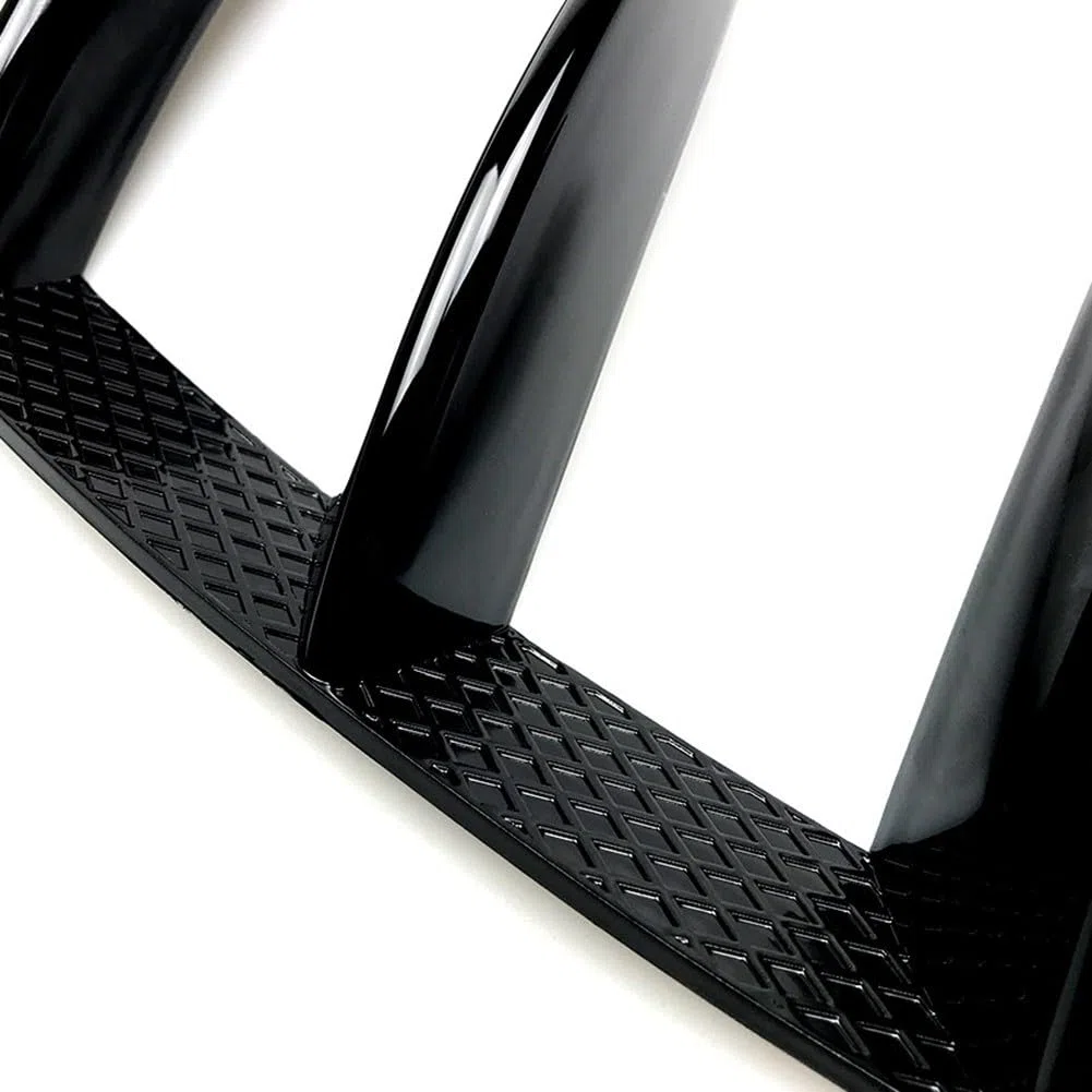 Spoiler per paraurti posteriore per Mercedes Classe A W176 A200 A250 A260 A45 per AMG 2013-2018, nero lucido e fibra di carbonio ABS Trim Splitter (nero lucido)