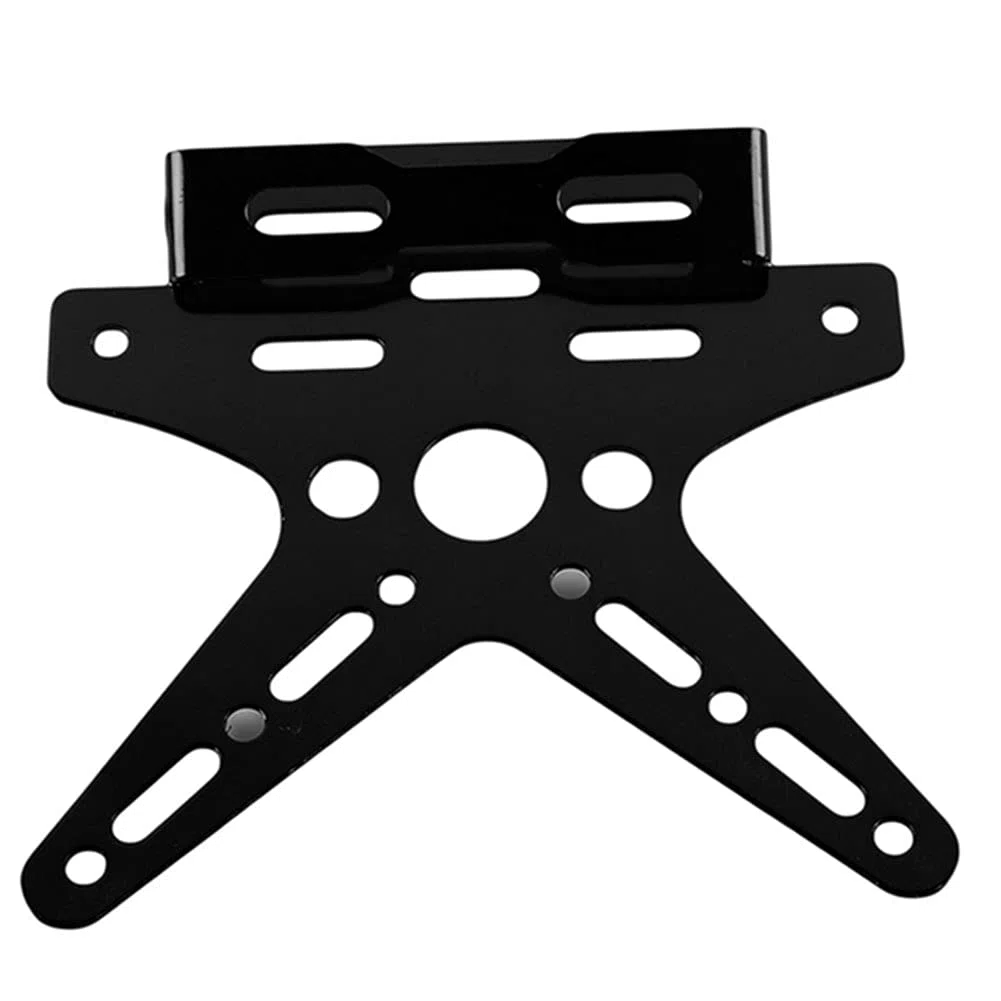 Portatarga Universale per Moto, Staffa di Montaggio Targa Staffa Regolabile in Lega di Alluminio per Telaio Targa per Moto Adatto per Accessori per la Modifica del Motociclo del Veicolo Elettrico