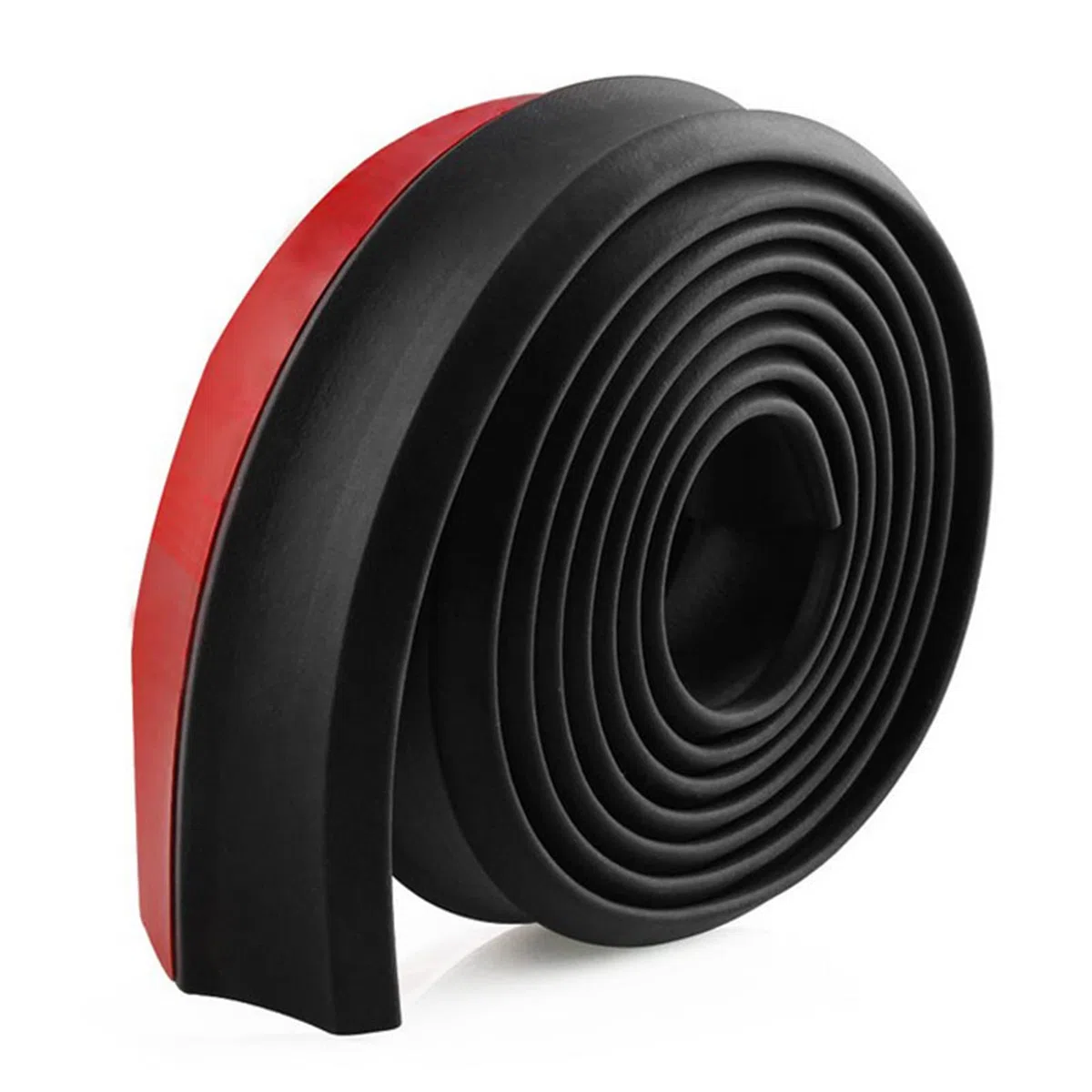 Favuit - Protettore universale per paraurti anteriori e posteriori, 2,5 m/8,2 piedi, spoiler autoadesivo per paraurti anteriore, protezione in gomma per labbra splitter per auto, camion, SUV