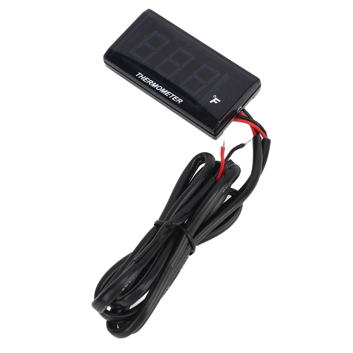 Cocoarm Termometro per Moto con Display Digitale DC12V, Manometro LCD con Sensore M10 e Adattatore per Candela da 14 Mm per il Monitoraggio della Temperatura dell'acqua (BLUE)