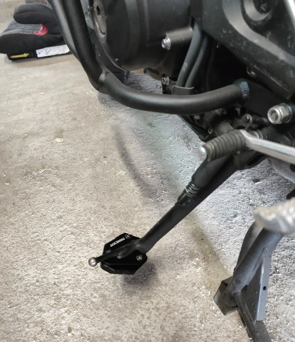 Piastra Supporto Laterale Estensione Cavalletto Moto Accessori per Yamaha TRACER 900 GT tracer900gt 2014-2018 2019 2020 tracer 900gt (Nero)