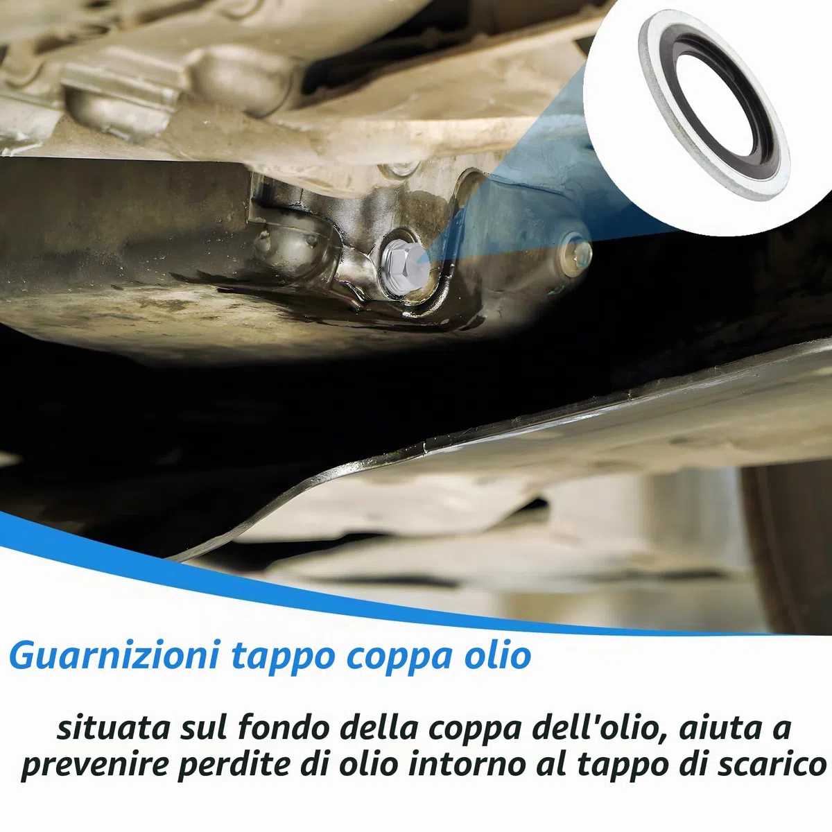 Guarnizioni per tappo di scarico olio, confezione da 20 viti di scarico olio anello di tenuta, OEM 110265505R, 6079970345, 8200641648, 3121867, 7700266044 compatibili con Captur Clio Laguna Megane