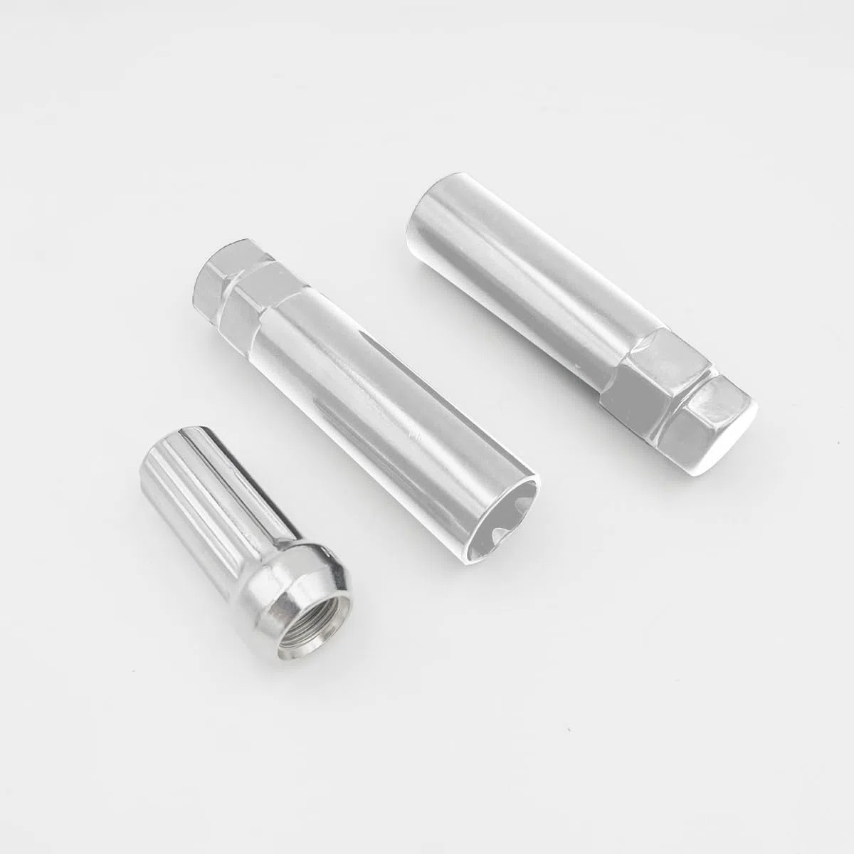 CGEAMDY Chiave Rimozione Del Dado Di Bloccaggio, Strumento Rimozione Dado Bloccaggio Della Ruota 7 Scanalature, Ruota Lug Dado Drive Tuner Chiave Strumento Blocco Auto(Argento)