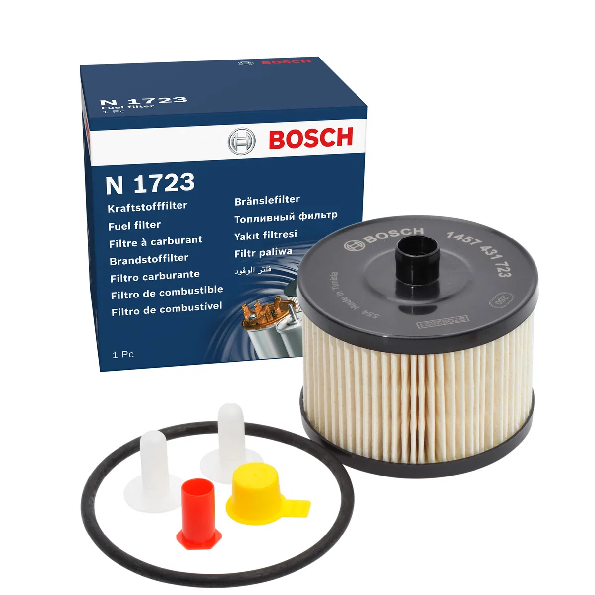 Filtro Diesel per Auto Bosch N1723 - Separa le particelle e l'acqua dal carburante, protegge il sistema di iniezione