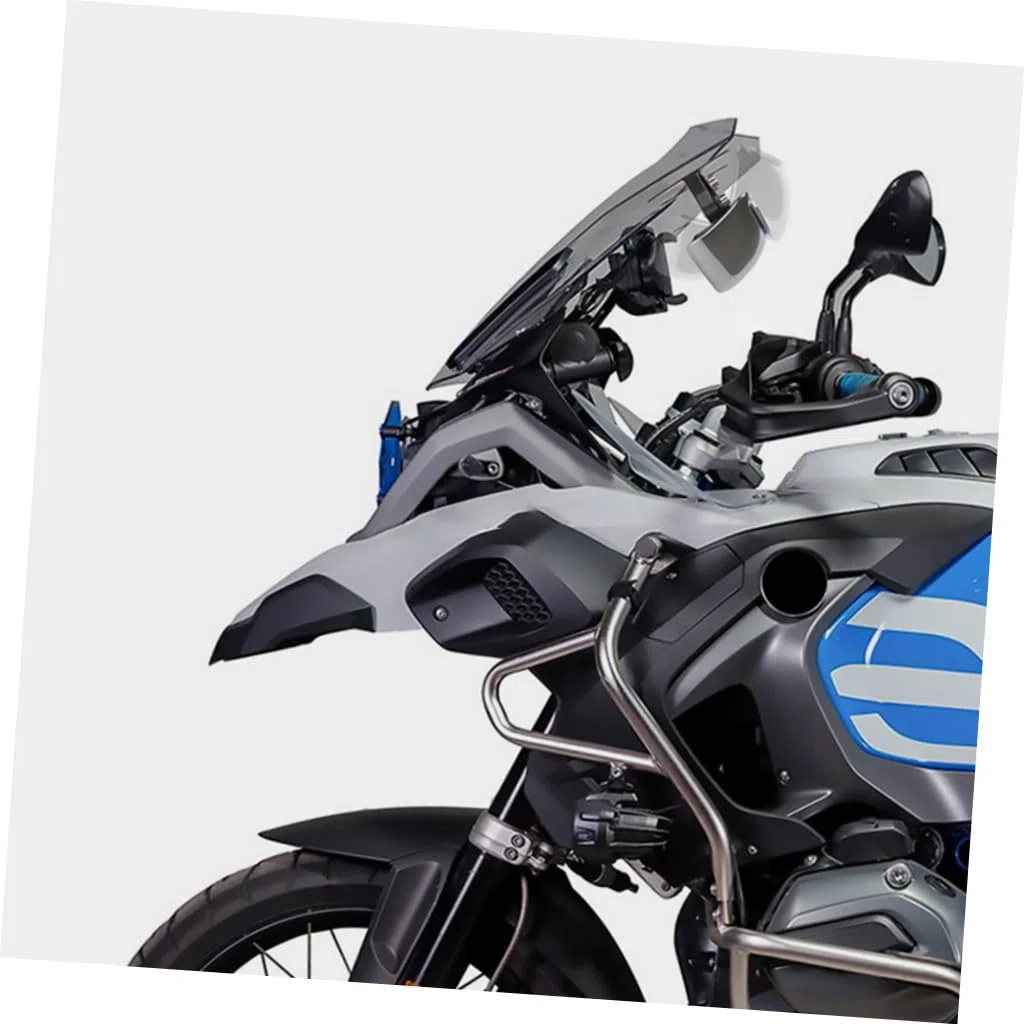 Specchietto Retrovisore Convesso per Moto Street Bike e Cruiser, Design in Abs e Cromo, Alta Definizione 180 Gradi, per Uso Personale e Professionale