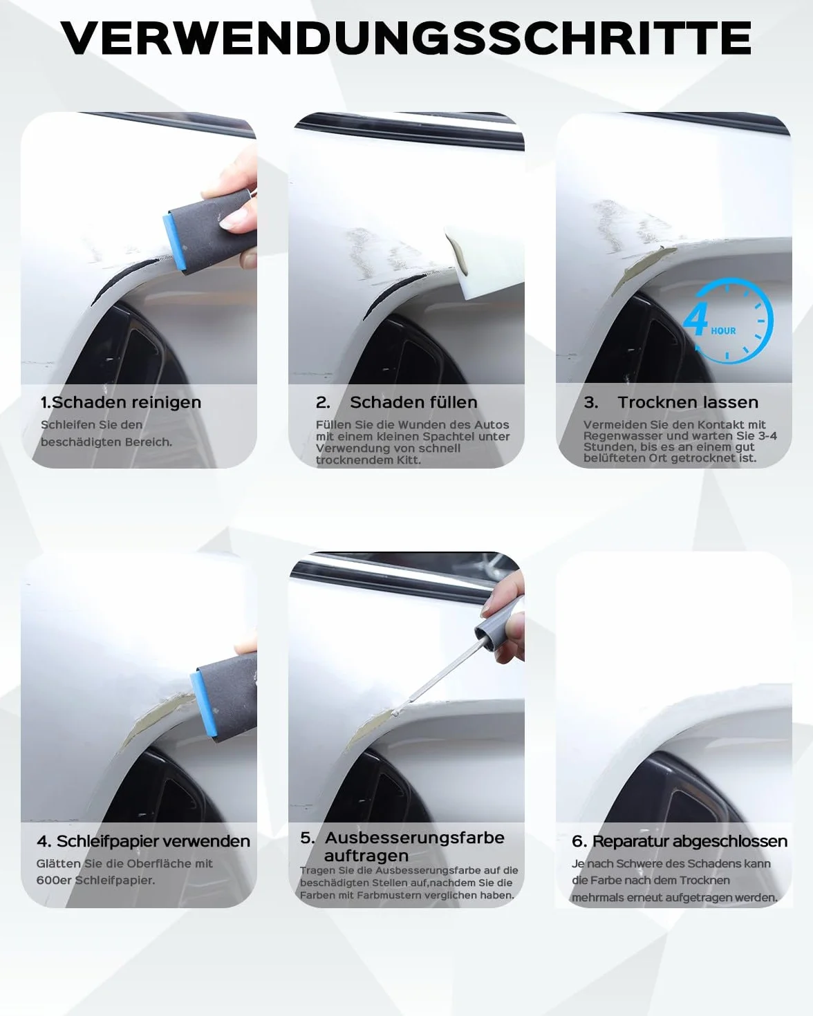 M7 Carbonized Gray Metallic Kit di vernice di ritocco compatibile con Ford esatta corrispondenza per chip e graffi
