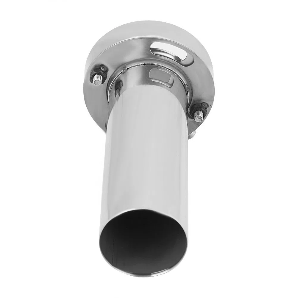 Silenziatore di scarico auto Suuonee, silenziatore di scarico rimovibile con punta tonda regolabile universale(3.5 inch)