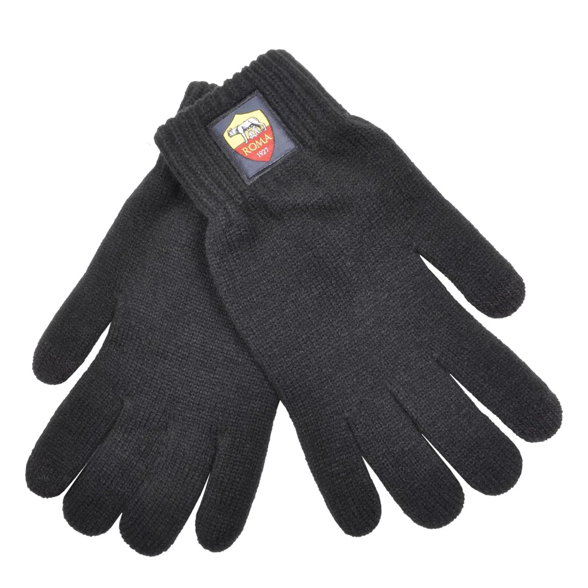 Guanto a maglia AS ROMA Touch Screen con logo Roma applicato. Prodotto Ufficiale AS ROMA 163486